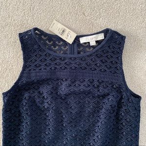 Beautiful LOFT lace tank dress.